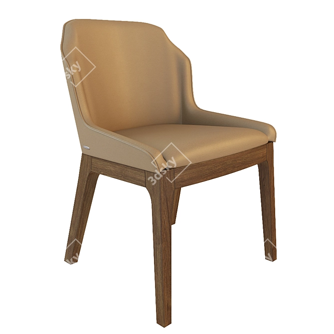 Elegant Musa Chair - 560x600x800 3D model image 1