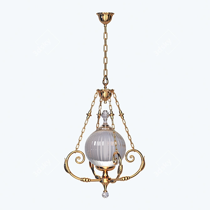 Elegant Spanish Chandelier: Martinez Y Orts 8511/75 3D model image 1