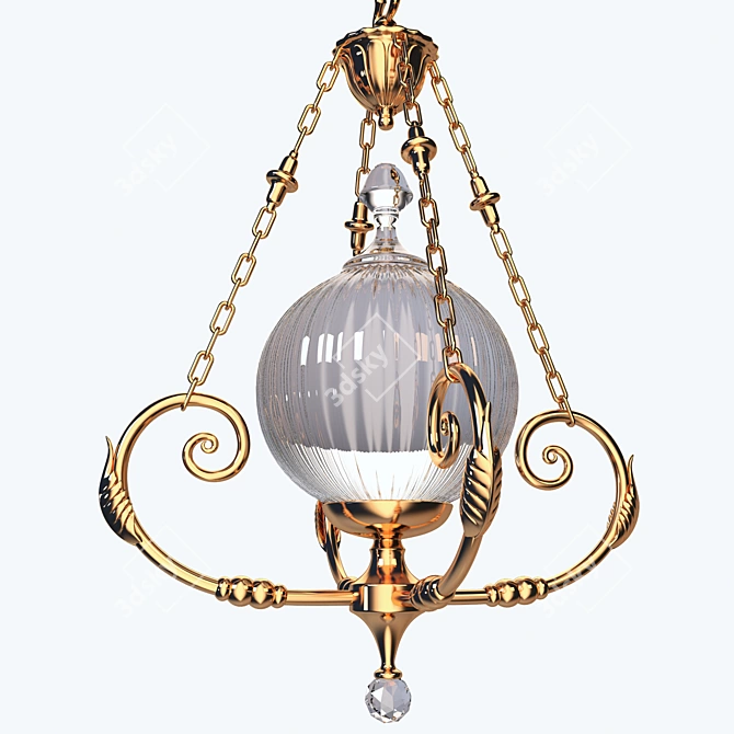 Elegant Spanish Chandelier: Martinez Y Orts 8511/75 3D model image 2