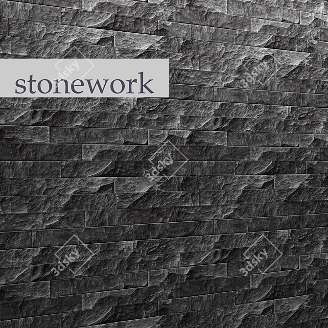 Stonecraft: Authentic Masonry Work 3D model image 1