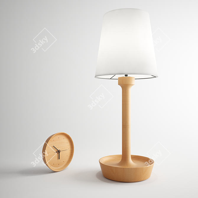 Versatile Bela Tray Lamp 3D model image 1