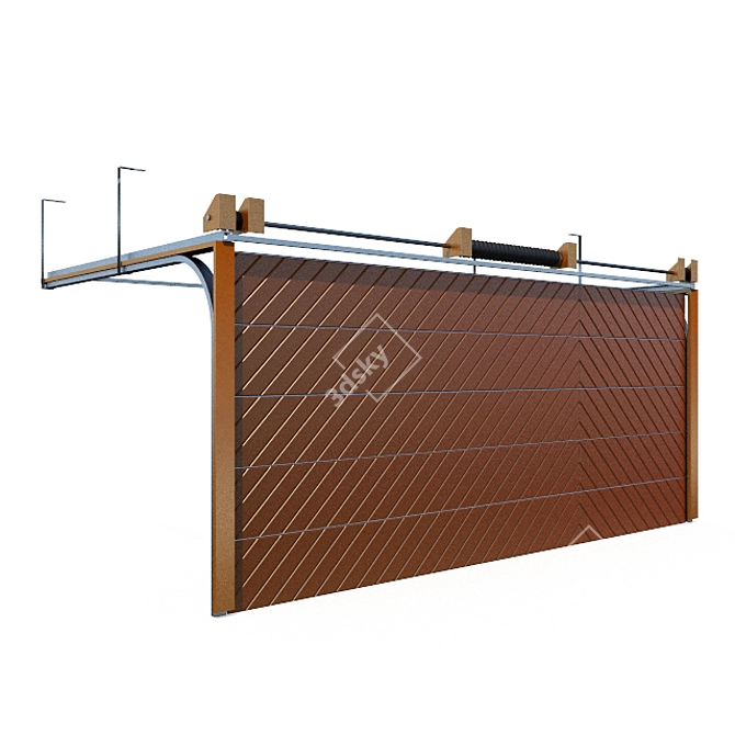 Metal Gate Lifter 3D model image 1