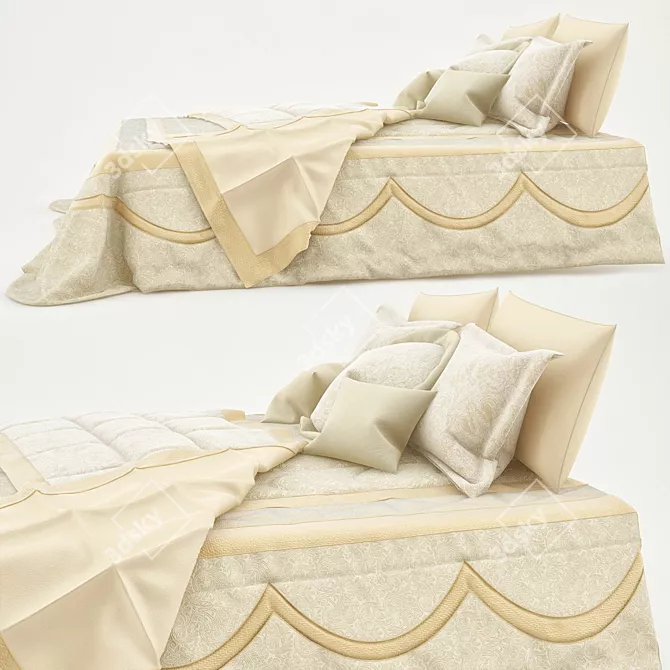 Classic Style Linens with Unwrap Uvw 3D model image 2