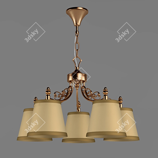 Maytoni Elegant 9-Light Chandelier 3D model image 1