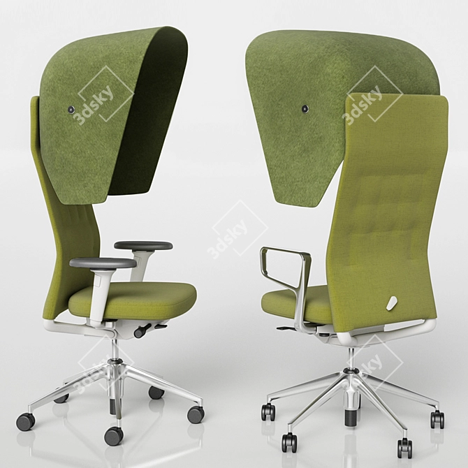 ErgoFlow High Back Office Chair 3D model image 2