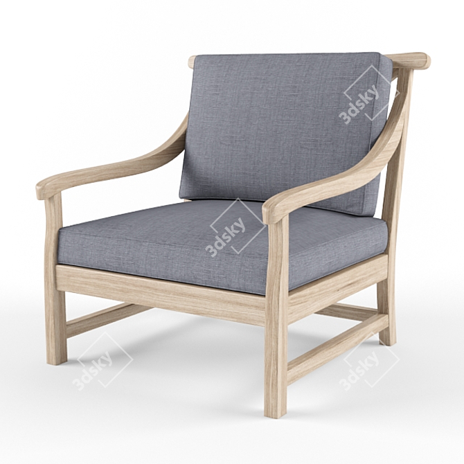 Saltram Lounge Chair - Outdoor Comfort 3D model image 1