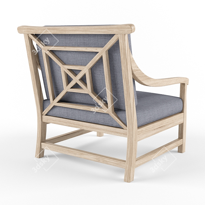 Saltram Lounge Chair - Outdoor Comfort 3D model image 2