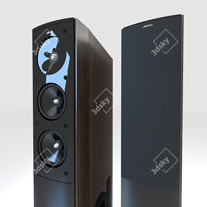 Immersive Sound Experience: Jamo S606 Speakers 3D model image 2