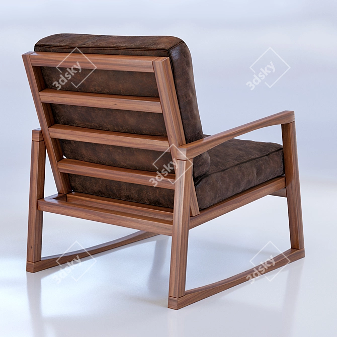 Elevate Your Comfort with the York Lounge Chair 3D model image 2