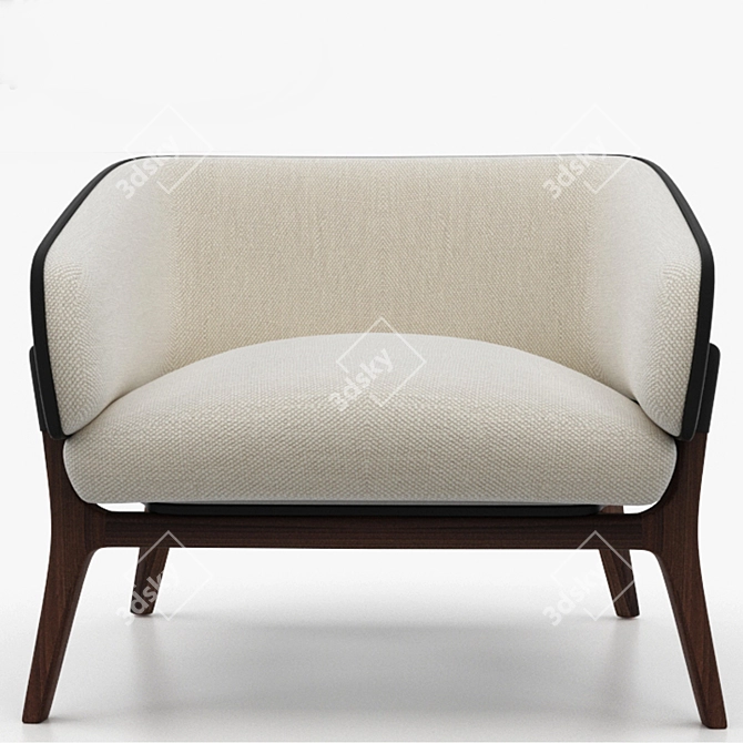 Luxury Mariani Savile Row Chair 3D model image 2