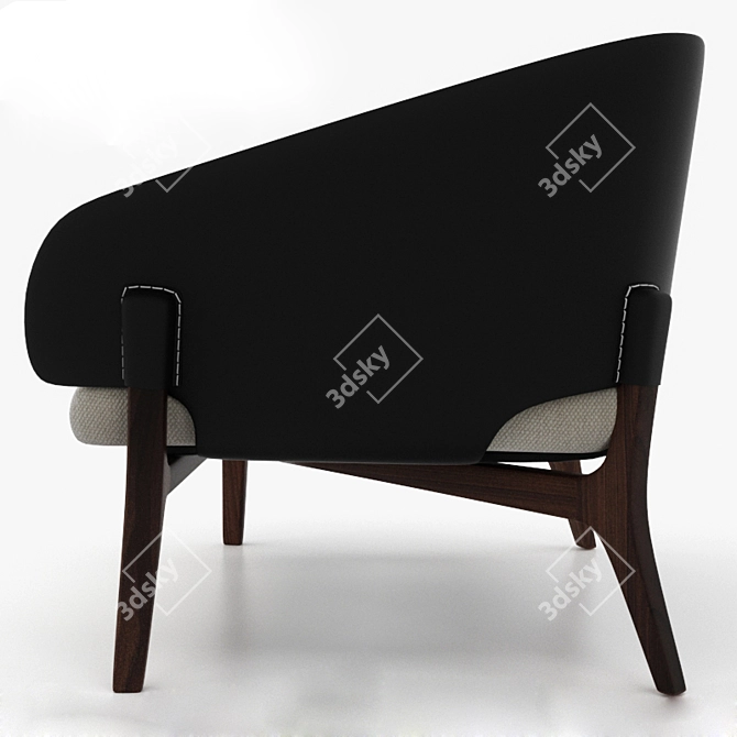 Luxury Mariani Savile Row Chair 3D model image 3