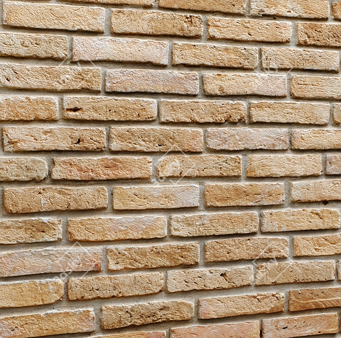 Crafted Brickwork: Superior Quality 3D model image 3