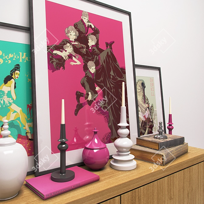 Tomer Hanuka Posters & Book Rest Lamp 3D model image 2