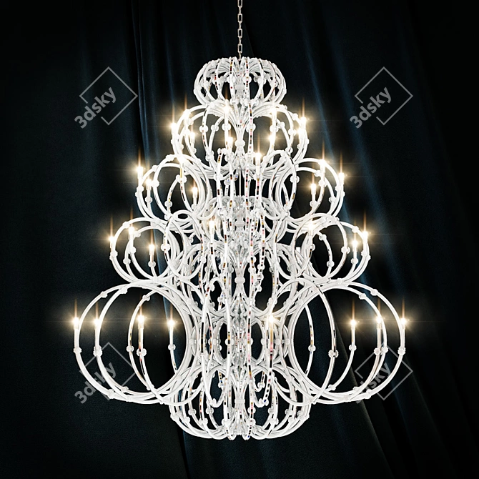 Glamorous Venus Chandelier: Luxurious Illumination 3D model image 1