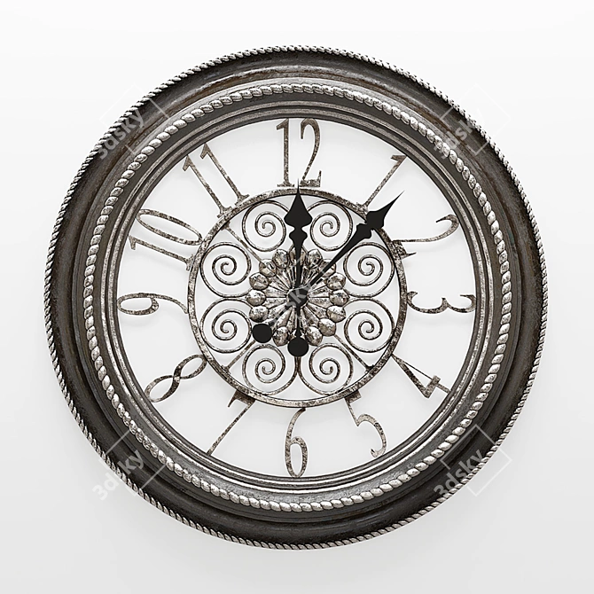 Hoff Wall Quartz Clock, 500mm Diameter 3D model image 1