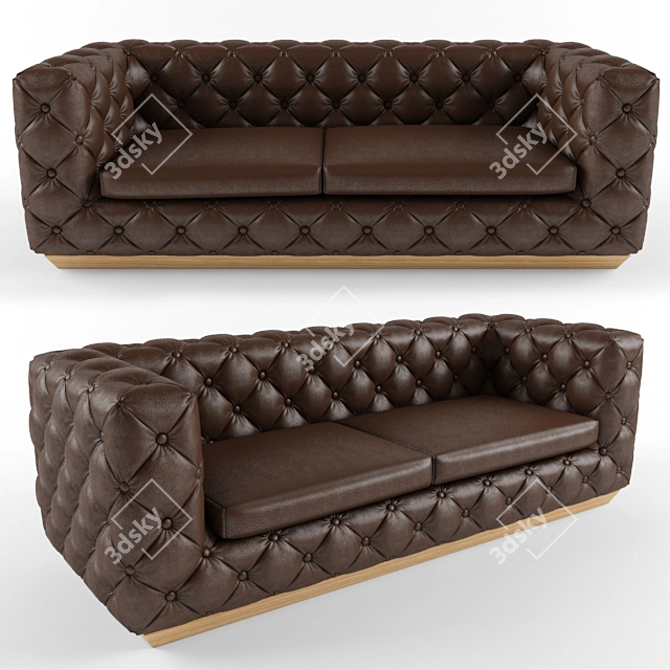 Elegant Victoria Couch by Gamma Arredamenti 3D model image 2