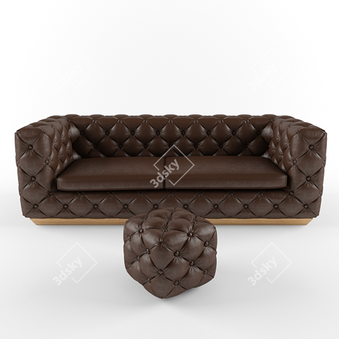 Elegant Victoria Couch by Gamma Arredamenti 3D model image 3