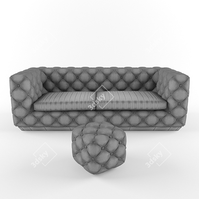 Elegant Victoria Couch by Gamma Arredamenti 3D model image 1