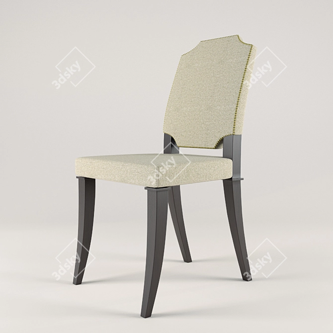 Elegant Laurel Dining Chair 3D model image 1