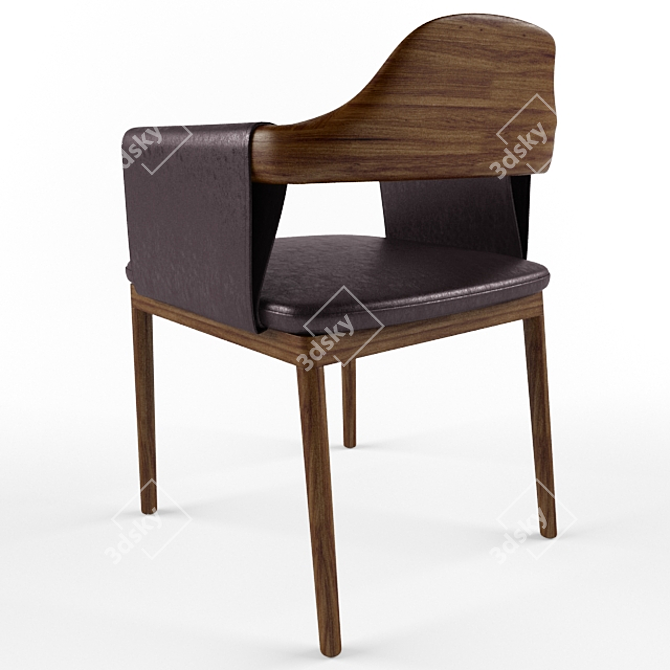 Title: Elegant TR Larzia Chair 3D model image 2