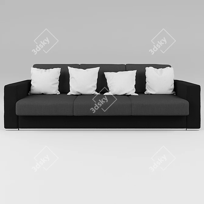 Laguna Giovanni Silver Sofa 3D model image 1