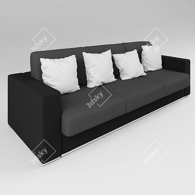 Laguna Giovanni Silver Sofa 3D model image 3