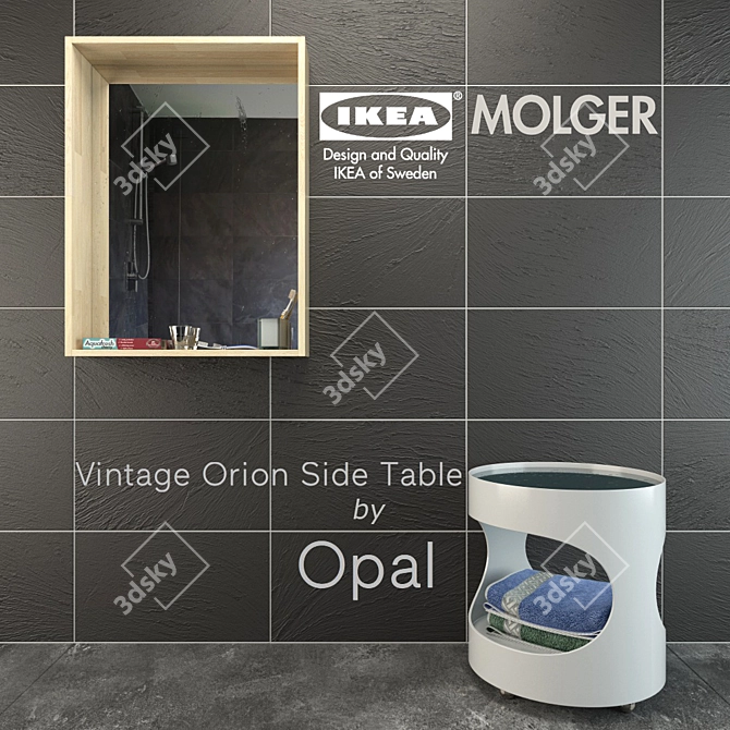  Modern Reflection: Molger & Opal Bathroom Set 3D model image 1