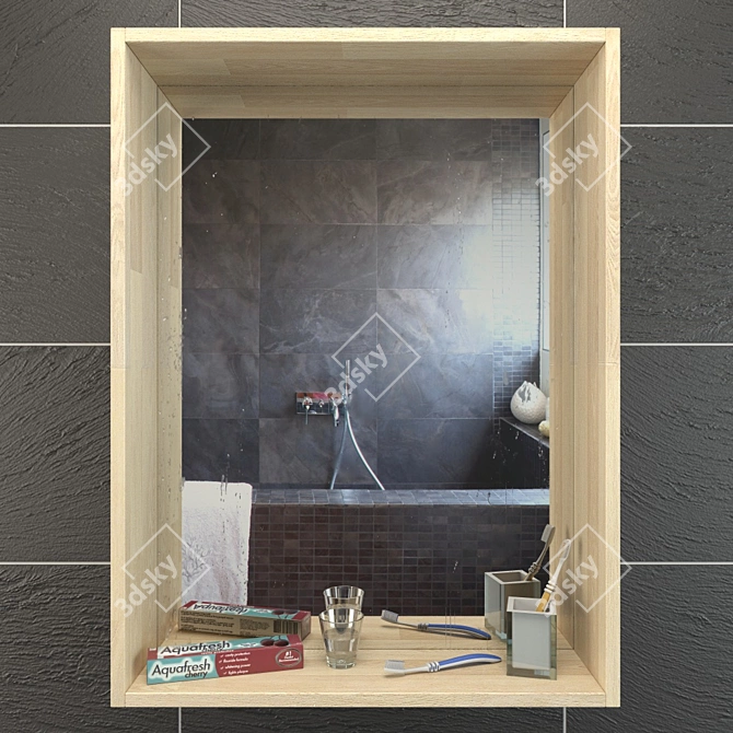  Modern Reflection: Molger & Opal Bathroom Set 3D model image 2