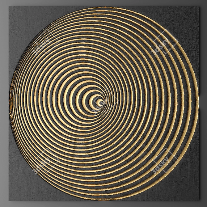 3D Wall Panel Decor 3D model image 1