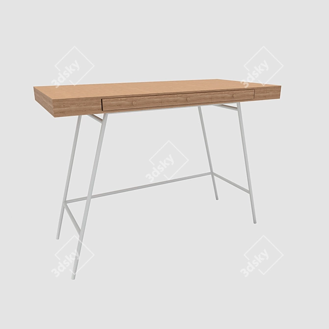 Compact Writing Desk 3D model image 1