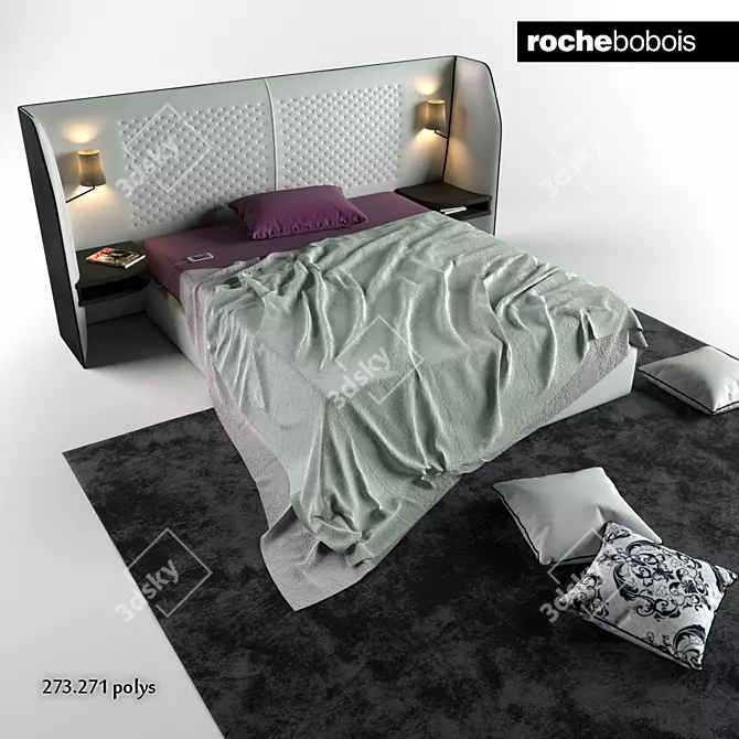 Cherche Midi Bed: Eric Gizard's Stunning Design 3D model image 1