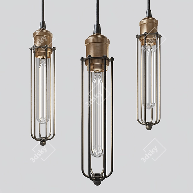 Gladiator Vintage Pendant Lights 3D model image 1