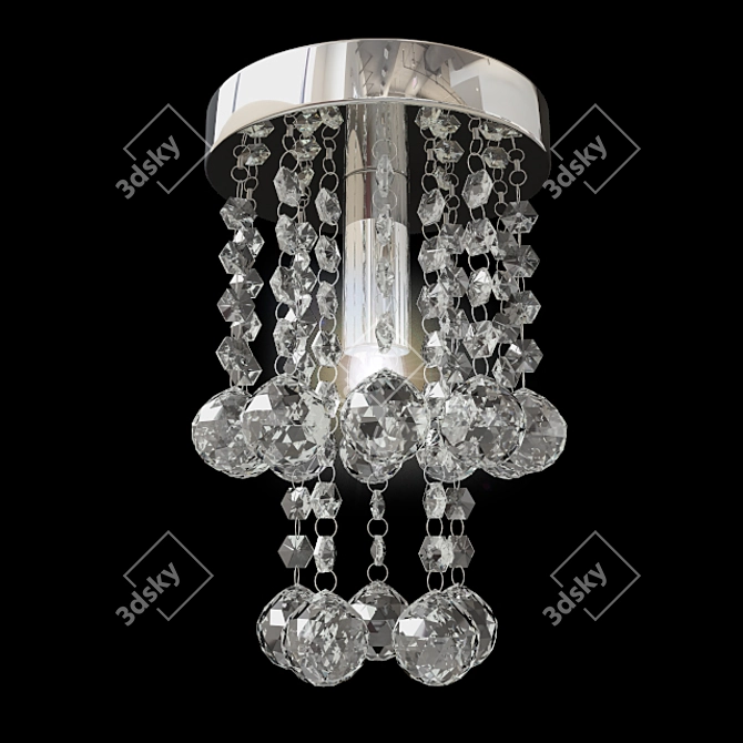 Sparkling Elegance: Luxury Crystal Chandelier 3D model image 1
