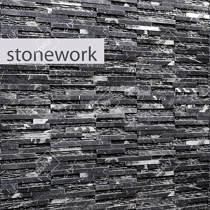 RockCraft: Authentic Stone Masonry 3D model image 1