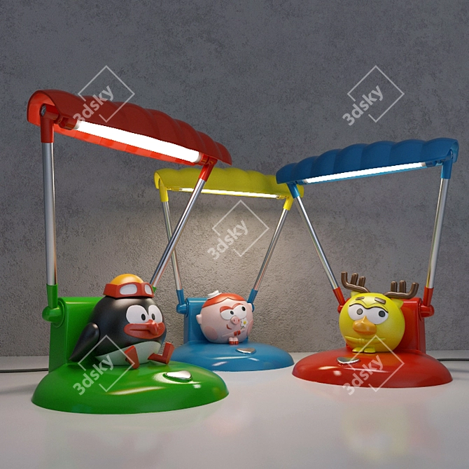Title: Modern Animal-themed Table Lamp 3D model image 2