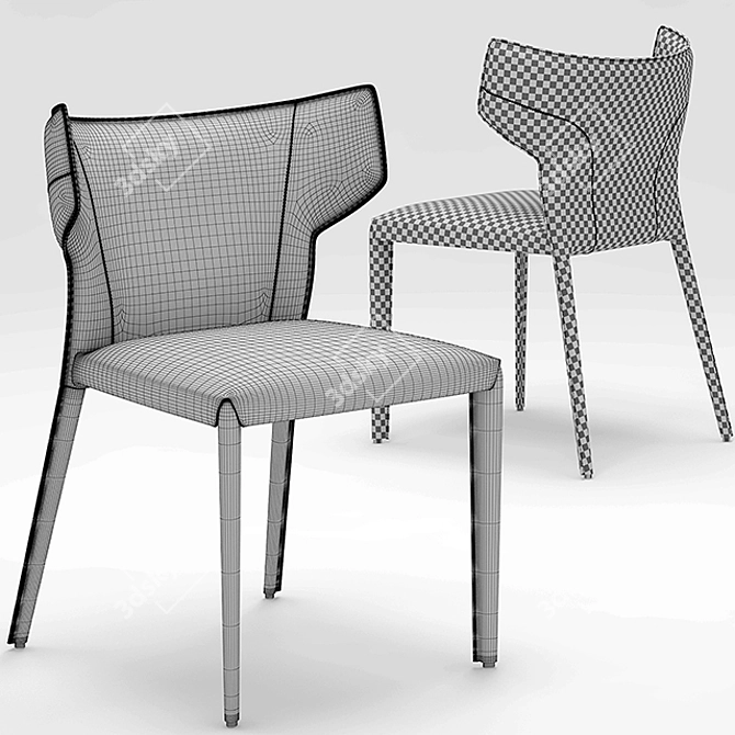 Elegant Natuzzi Table Set 3D model image 3