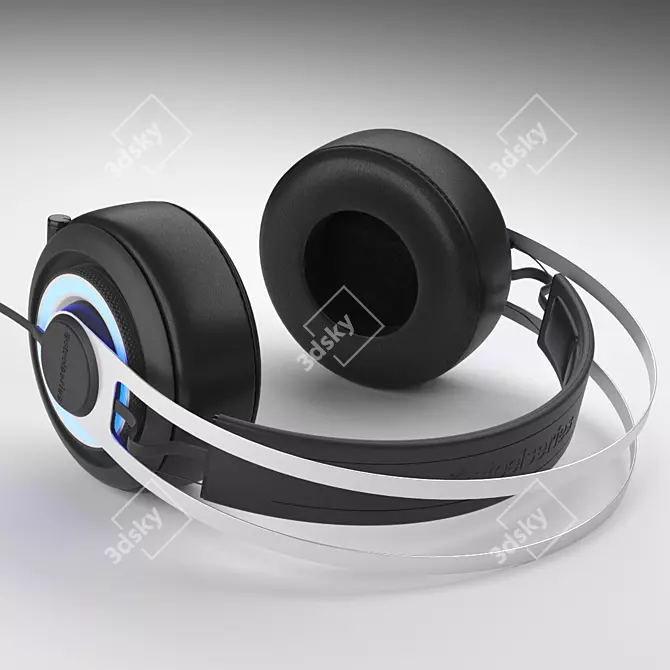 Siberia Elite Gaming Headset: Superior Sound and Style 3D model image 2