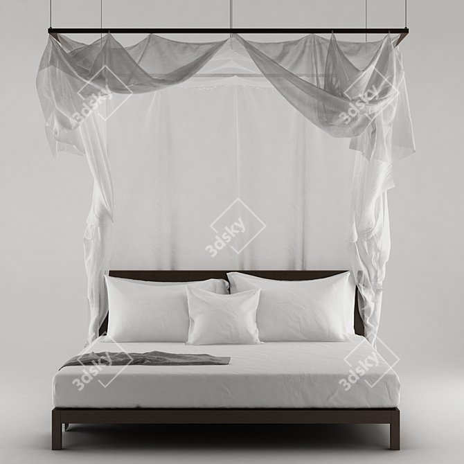 Dreamy Bed Canopy 3D model image 1