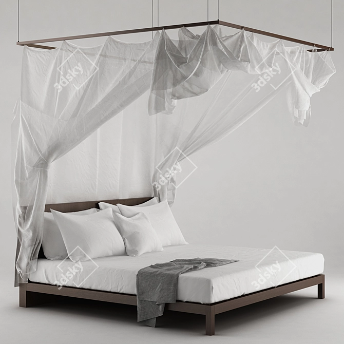 Dreamy Bed Canopy 3D model image 2