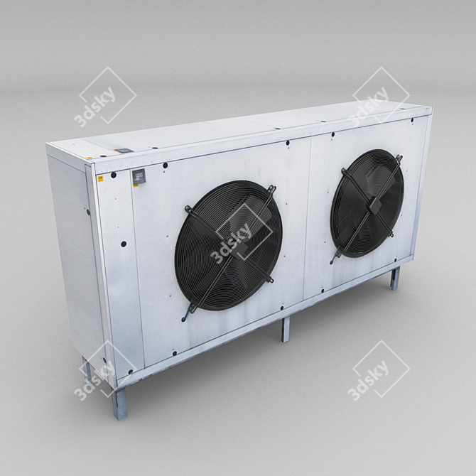 Sleek AC Shell Exterior 3D model image 1