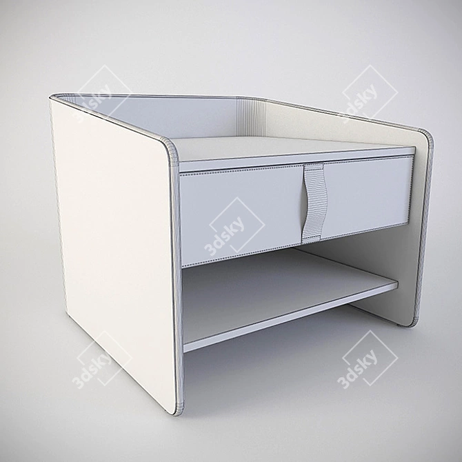 Flou Gentleman Chest of Drawers and Cabinets 3D model image 3