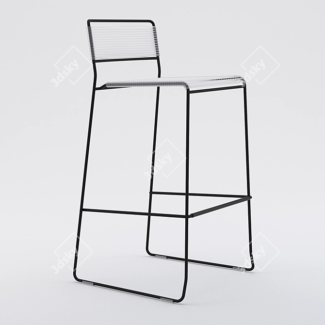 Spaghetti Twist | Modern Chair 3D model image 2