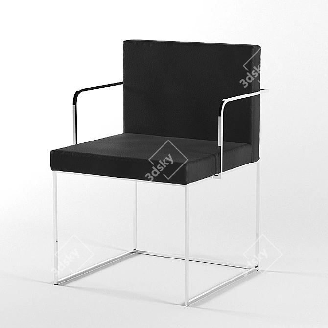 Elegant Even Plus Chair 3D model image 1