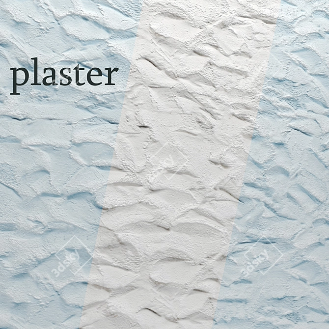 Smooth Surface Plaster 3D model image 1