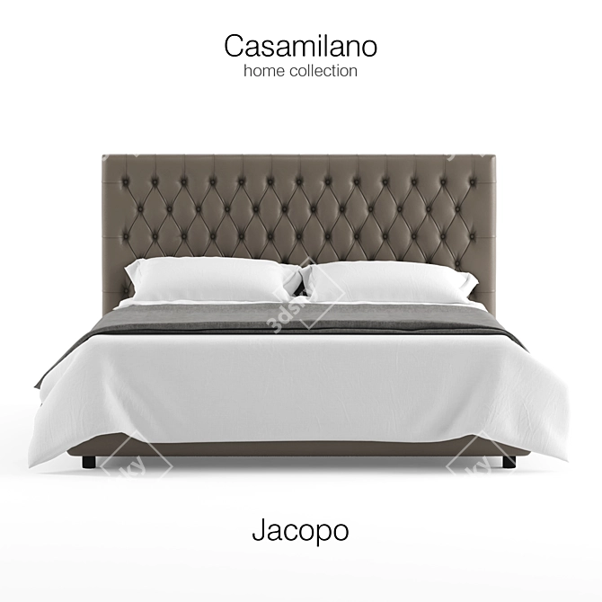 Casamilano Jacopo Bed, 160x200 cm 3D model image 1