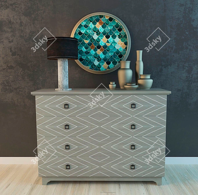 Elegant Decor Set | MaxVray+FBX 3D model image 1