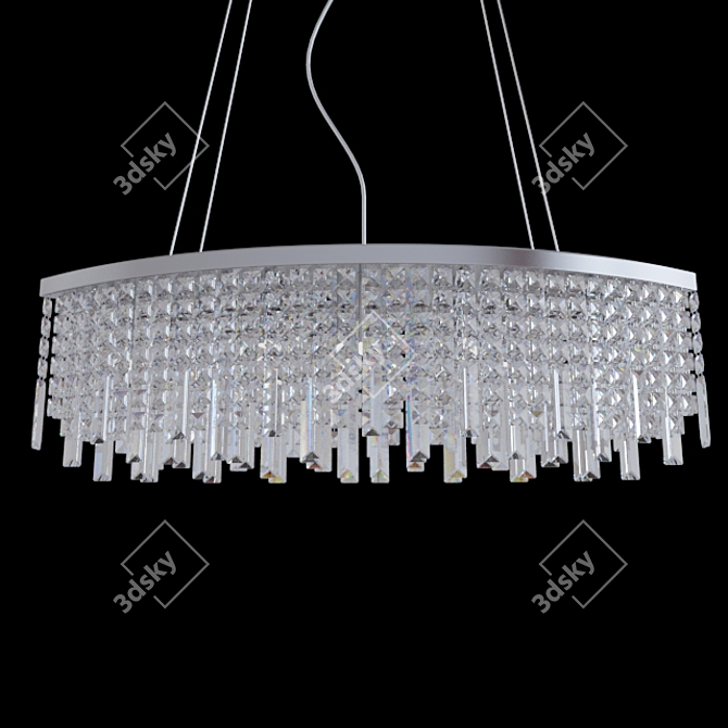 Classic Elegance: Odeon Lola 6-Light Chandelier 3D model image 1