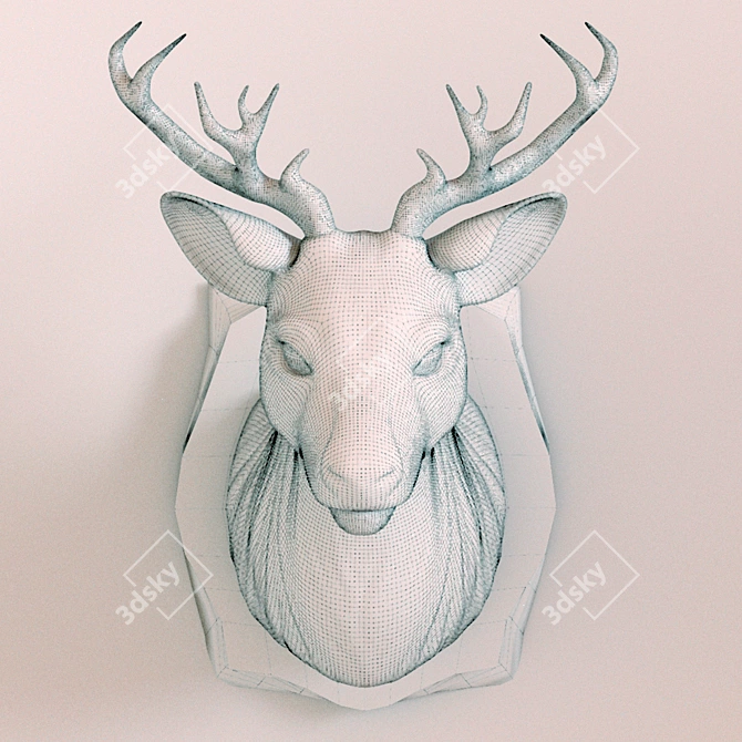 Rustic Antler Decor 3D model image 2