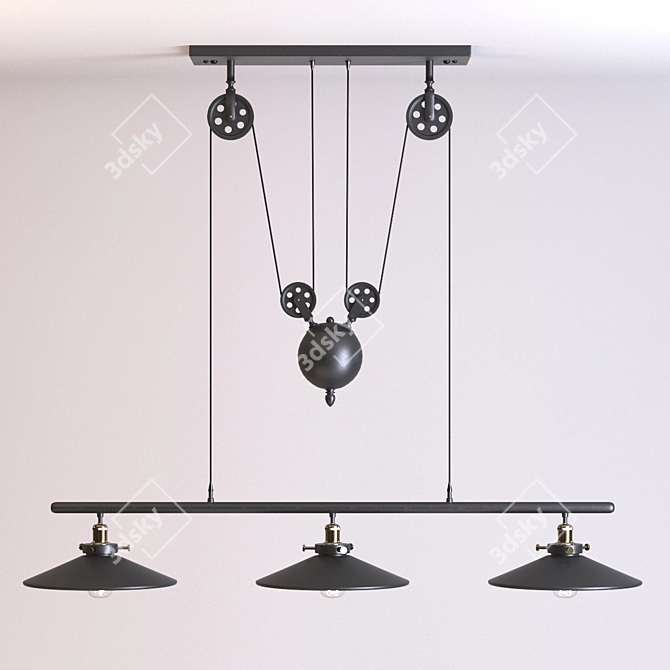 Loft Cone Pendant in Balance Line 3D model image 1