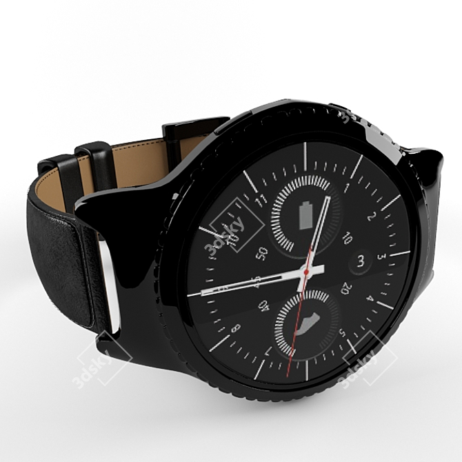 Stylish Samsung Gear S2 Classic 3D model image 1